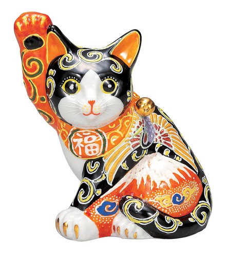 Kutani ware gatto - gatto, mano